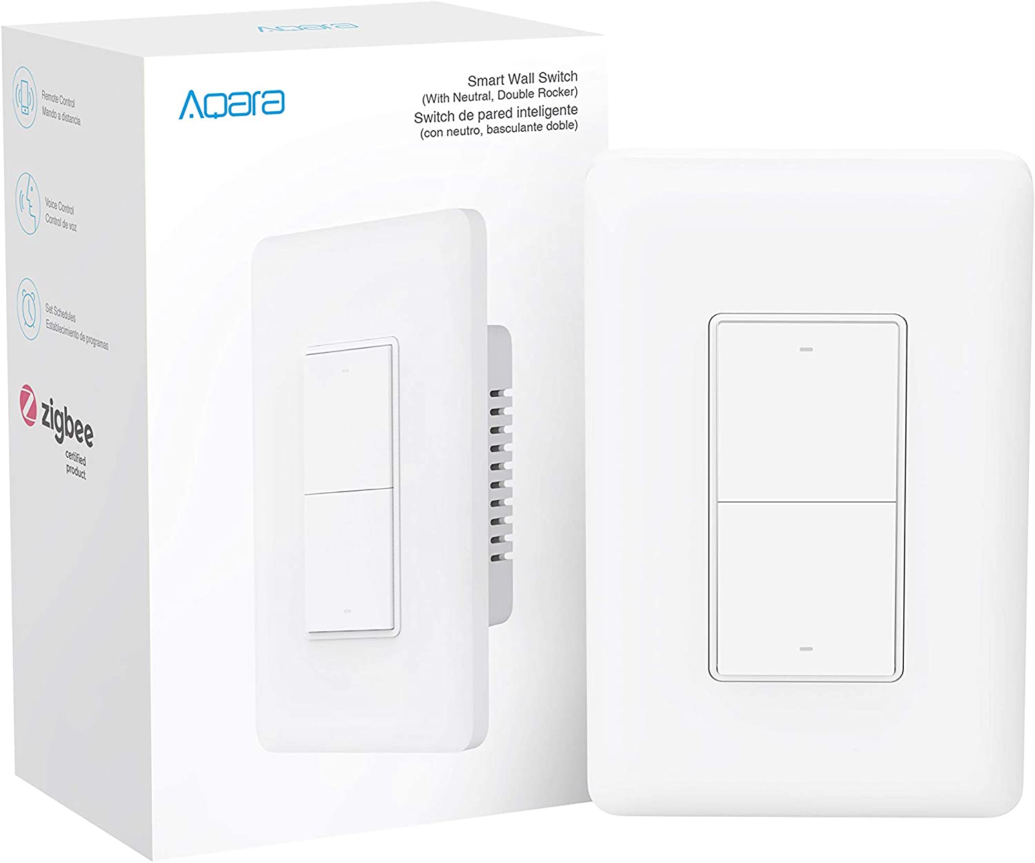 Aqara Smart Wall Switch - with Neutral, Double Rocker ...