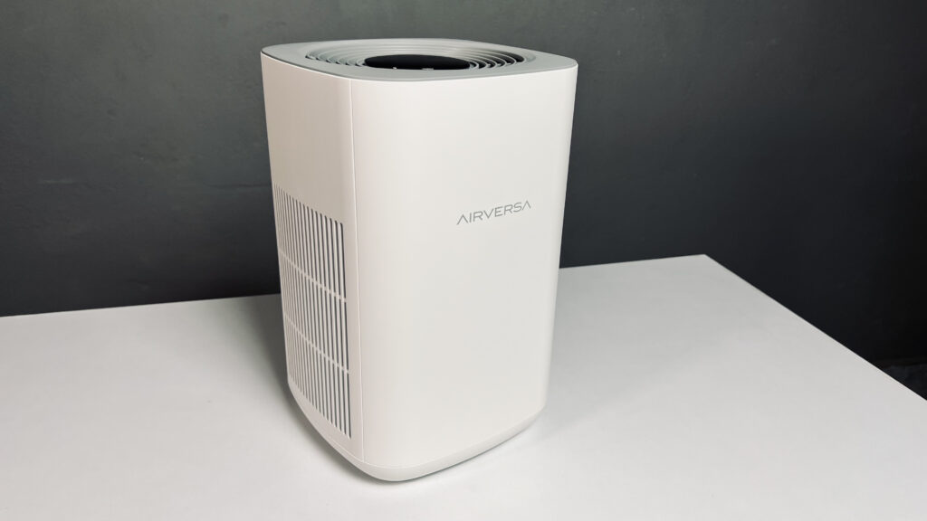 AirVersa Purel with packaging on white surface against gray background